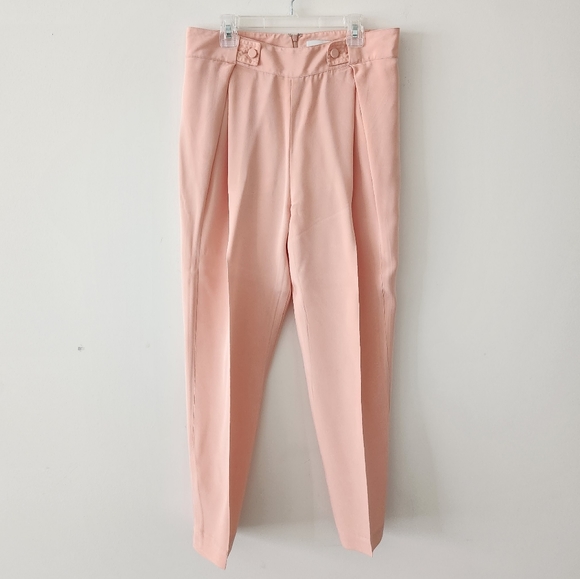 3.1 Phillip Lim Pants - 3.1 Phillip Lim Silk Tapered Trouser Pants Pastel Pink 2 NWOT